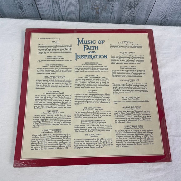 Vintage 1968 Readers Digest Music of Faith and Inspiration LP Vinyl Record - Picture 2 of 2